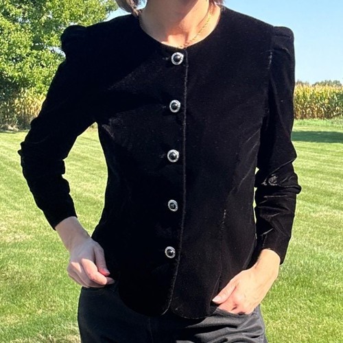 90s vintage leslie fay black - vintage,
